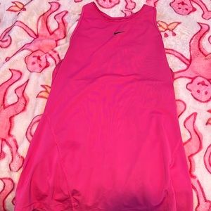 Nike hot pink tank top size m